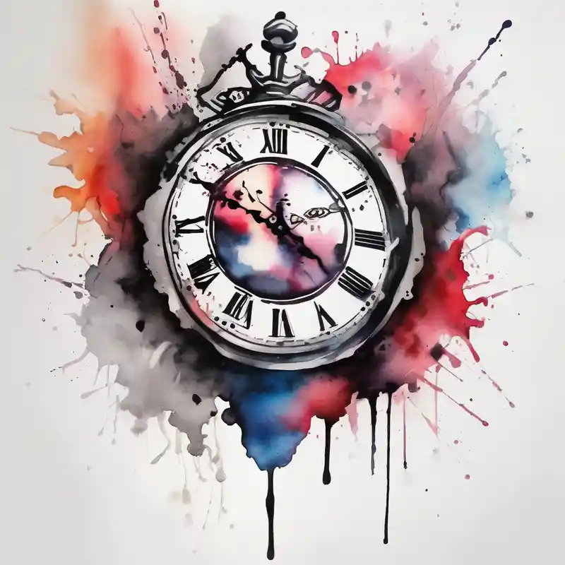 Clock tattoos for arm half sleeve tattoos for men